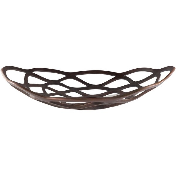 Aiello Copper Modern Metal Decorative Bowl. Opens flyout.