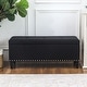 preview thumbnail 33 of 48, Adeco Storage Ottoman 41" Tufted Bench for Living Room Bedroom