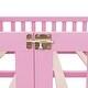 preview thumbnail 17 of 106, Twin/Full/Queen Size Floor Bed w/Door & Fence,Montessori Floor Bed for Kids,Solid Wood Twin/Full/Queen Bed Frame for Girls Boys