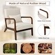 preview thumbnail 8 of 15, Costway 1PC/2PCS Modern Accent Chair Leisure Armchair with Rubber Wood - See Details