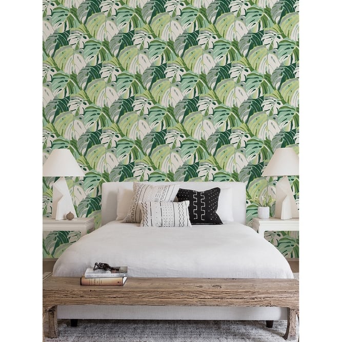 NuWallpaper Green Adansonii Peel & Stick Wallpaper
