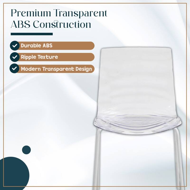 ABS Plastic Dining Chair with Stainless Steel Base Astor Series