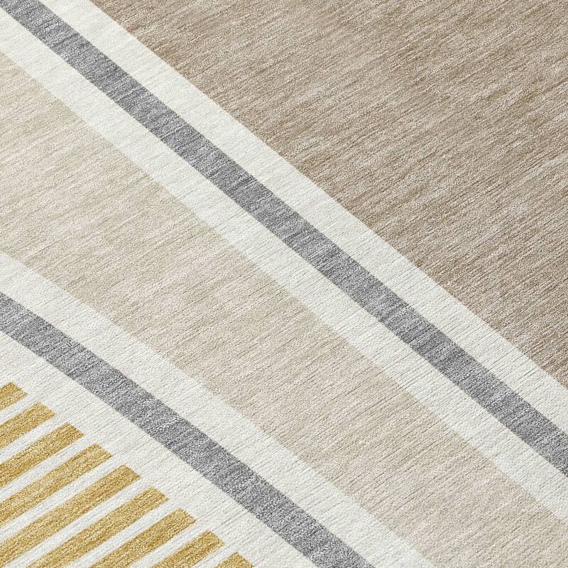 Machine Washable Indoor/ Outdoor Contemporary Keely Chantille Rug