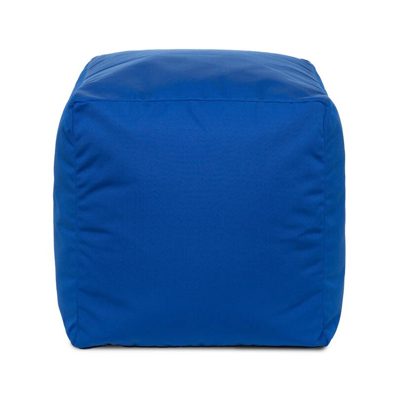Gouchee Home Cube Soleil Outdoor/Indoor Ottoman - Blue