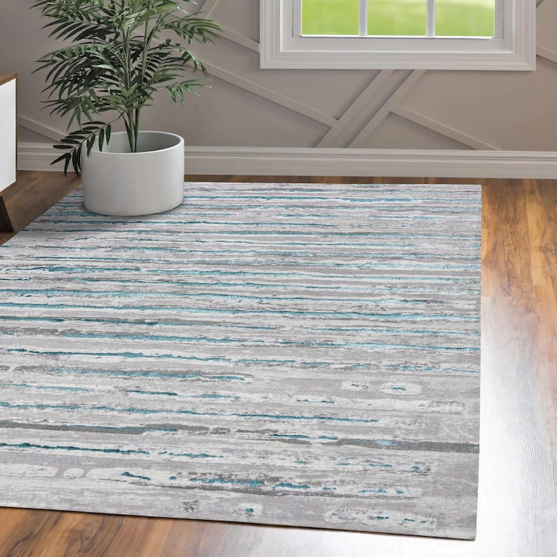 JONATHAN Y Timeworn Modern Stripe Area Rug