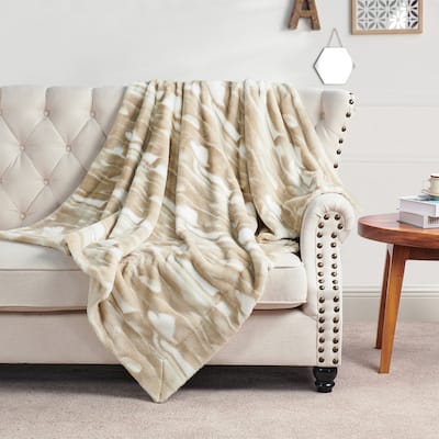 Home Soft Things Beaver FauxFur Throw