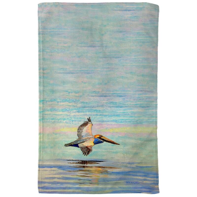 Gliding Pelican Kitchen Towel - 16x25