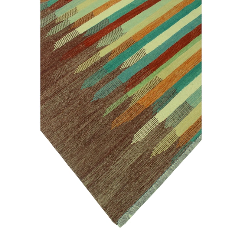 Winchester Flatweave Radclyf Brown/Ivory Rug - 9'3" x 12'1"