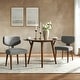 preview thumbnail 21 of 40, HULALA HOME Hipolito Mid Century Modern Ergonomic Dining Chair with Solid Wood Legs Set of 2