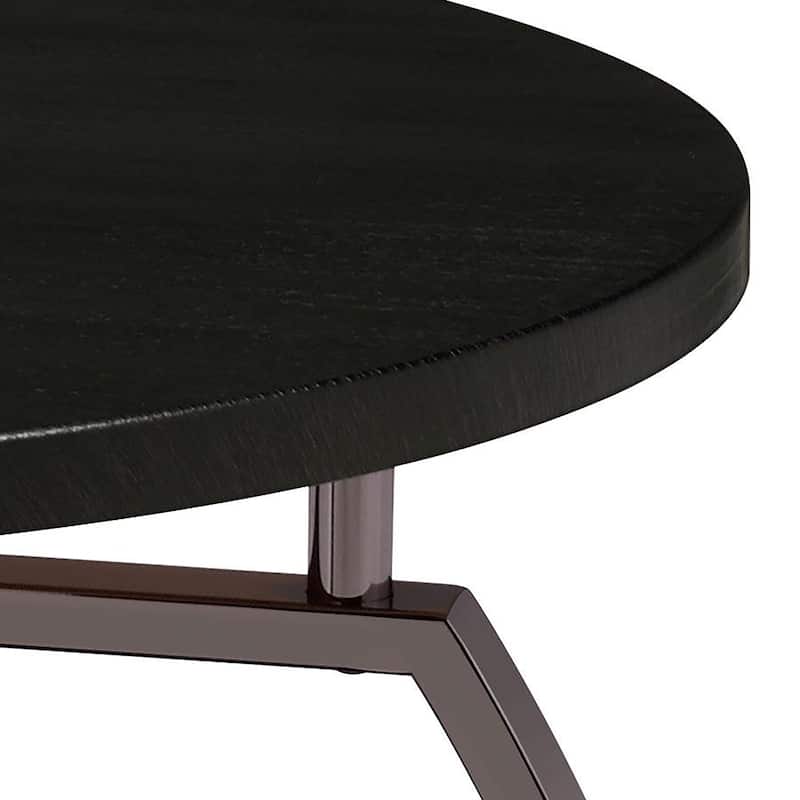 Dark Grey and Black Nickel End Table，Coffee Tables，Plant Stands