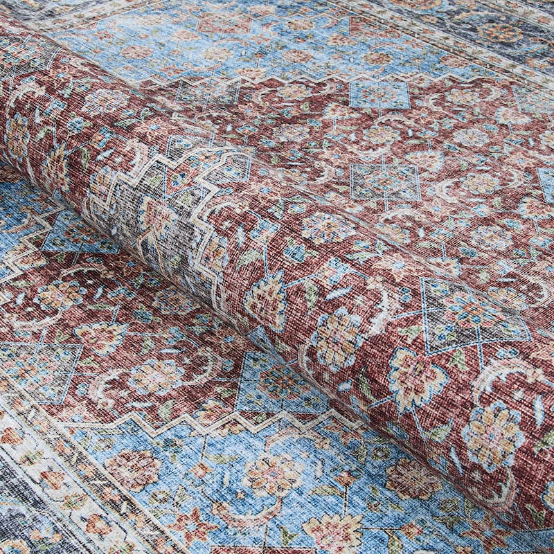 Legion Julius Blue-Red Area Rug