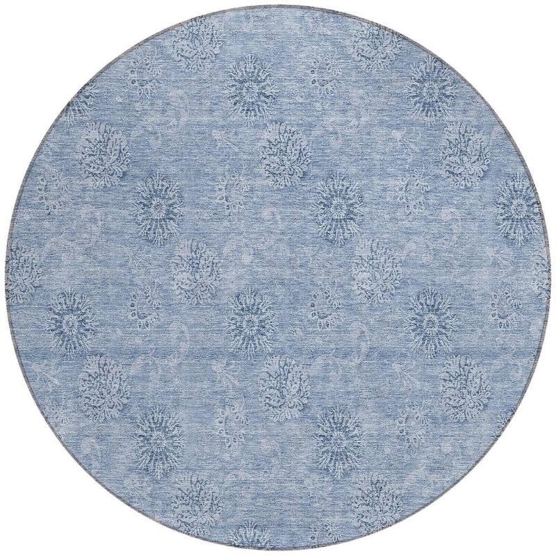 HomeRoots Floral Transitional Rectangle Outdoor Rug
