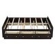 preview thumbnail 13 of 14, Wood Queen Size Platform Bed Frame with 6 Drawers