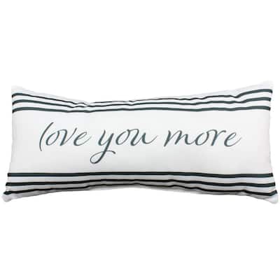 Love You More Double Sided Decorative Pillow