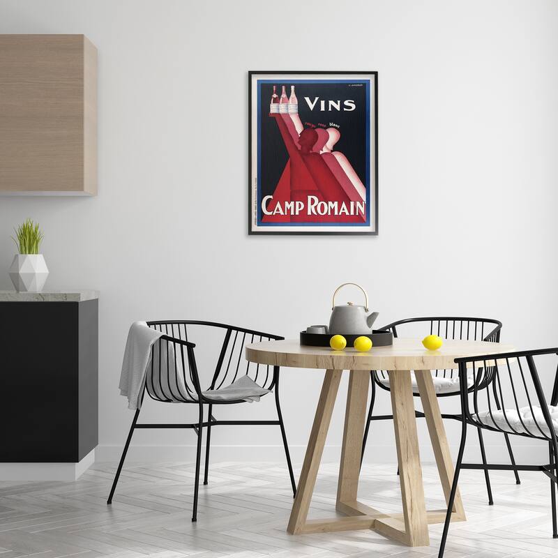 Stupell Antique Wine Bottle Trio Framed Giclee Art Design By Marcus Jules