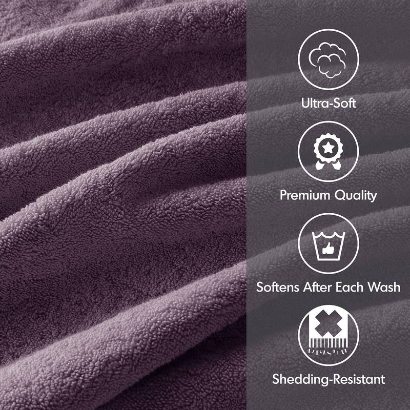 Madison Park Signature 800GSM Ultra-Soft 100% Cotton Absorbent Towel Set
