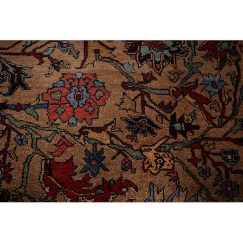 Vegetable Dye Bidjar Antique Persian Large Rug Handmade Wool Carpet - 12'0"x 18'5"
