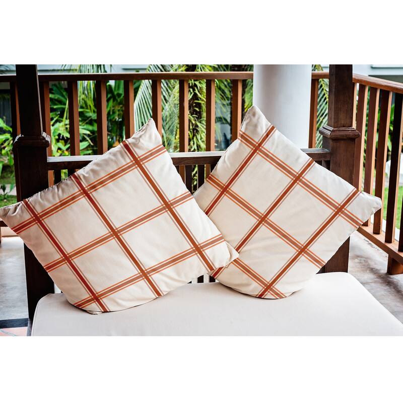 Geometric Indoor/Outdoor Throw Pillow