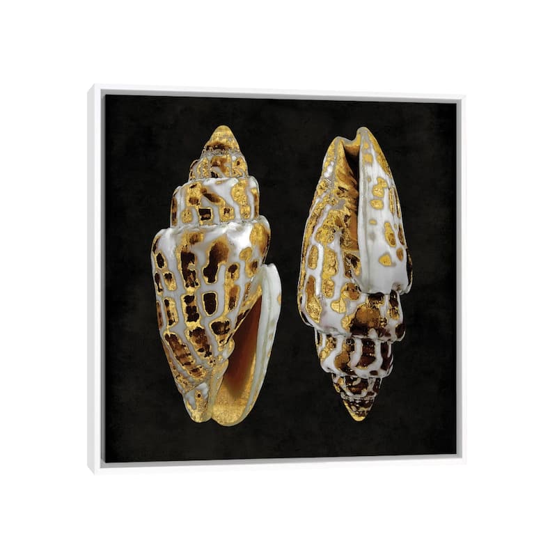 iCanvas "Golden Ocean Gems I" by Caroline Kelly Framed Canvas Print - White - 37x37