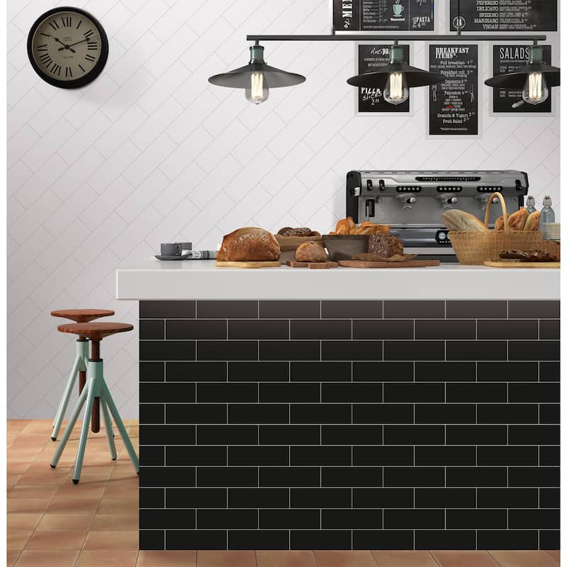 12"×4" Stone Composite Rectangular Mosaic Tile(30pcs)