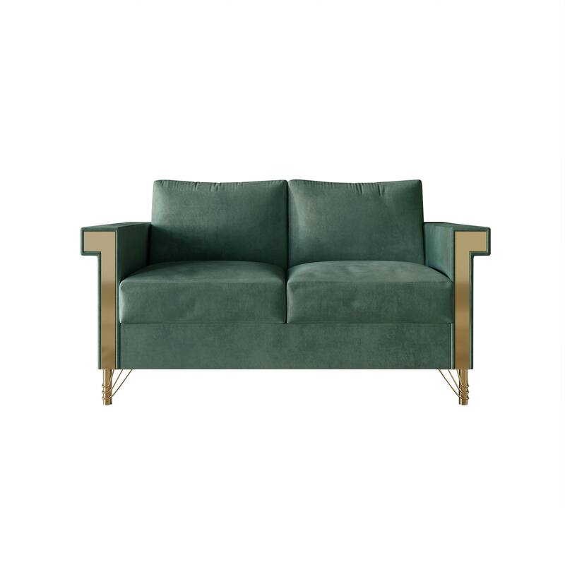 CraftPorch Luxurious Velvet Upholstered 3-Piece Living Room Set