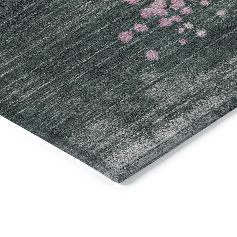 HomeRoots Geometric Transitional Rectangle Outdoor Rug