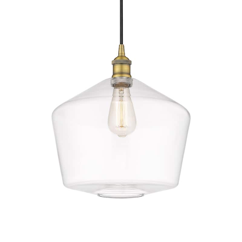 Innovations Lighting 616-1P-14-12 Cindyrella Pendant Cindyrella 12" - Brushed Brass / Clear
