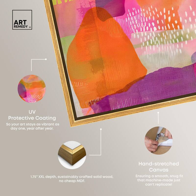 Garnet Gleam V Canvas by Art Remedy