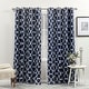 preview thumbnail 35 of 36, The Curated Nomad Duane Thermal Woven Blackout Grommet Top Curtain Panel Pair 52x96 - Peacoat Blue