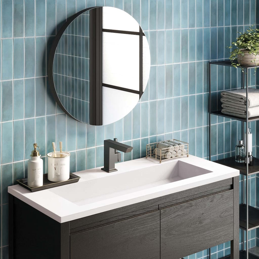 Capistrano 48.5-inch Concrete Vanity Top with Integral Trough Sink