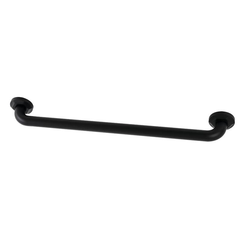 Kingston Brass Metropolitan 24-Inch x 1-1/4-Inch O.D Grab Bar - Matte Black