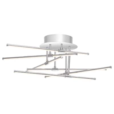 Lightshow 6-Light Semi-Flush Mount in Polished Chrome