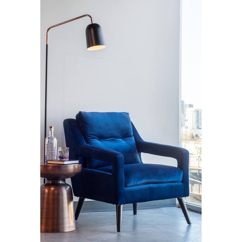 NADAAL STUDIOS Theo Accent Table, Solid Iron, Round Design, Antique Nickel Finish, Antique Copper Finish