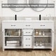 preview thumbnail 22 of 143, Modern Bathroom Vanity with Sink & Faucet Storage Cabinet Set
