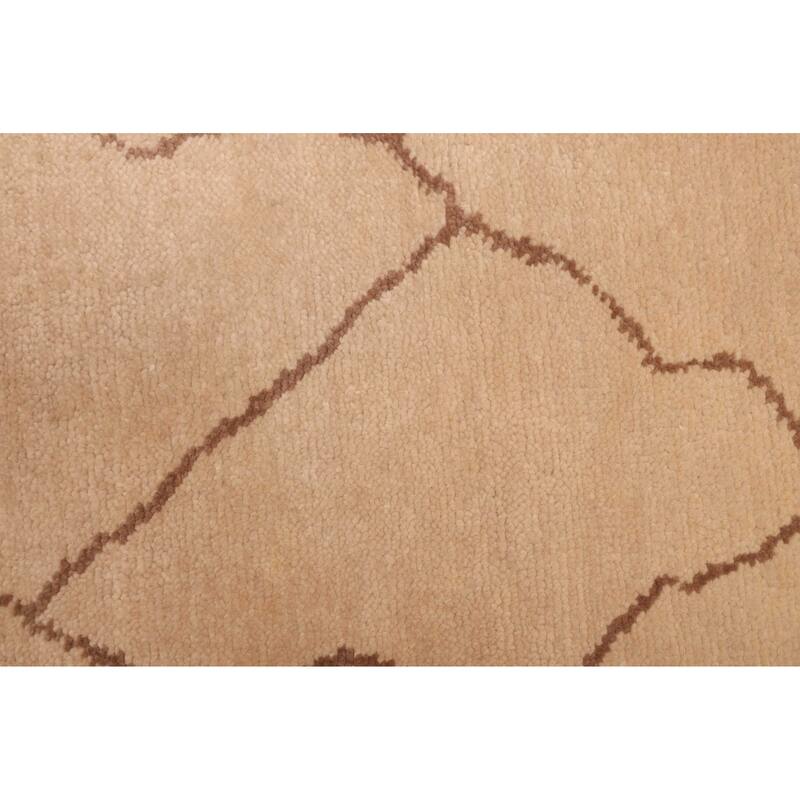 ECARPETGALLERY Hand-knotted Mystique Beige Wool Rug - 2'6 x 11'10