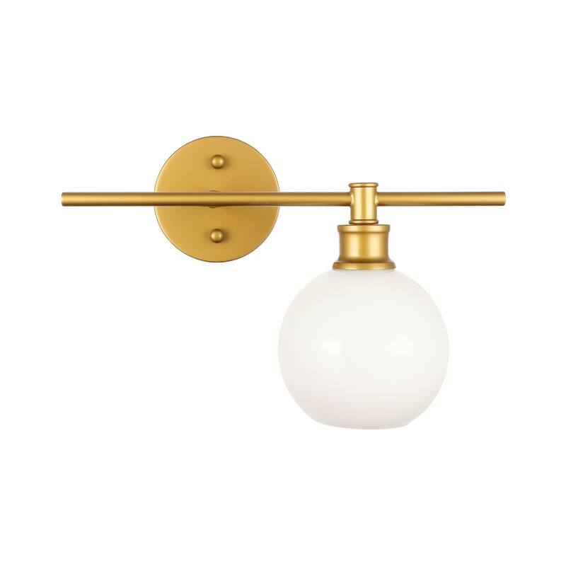 Collins 1-Light Glass Right Wall Sconce - 14.7/9.8
