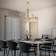 preview thumbnail 6 of 14, Mid-Century Modern Gold 9-Light 41.3 IN Chandelier Classic Candle Light for Living Dining Room - D41.3" x H40.1"