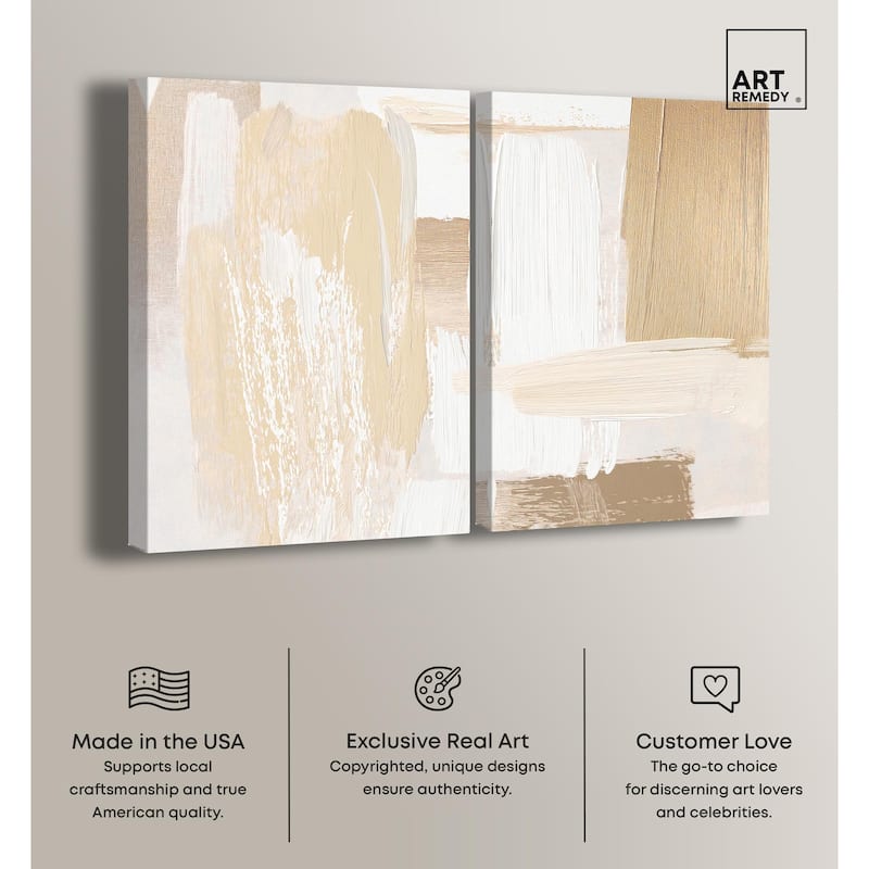 Tactile Textures II Canvas Set of 2 by Art Remedy, Gallery Wrapped