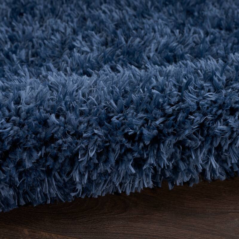 Nourison Lush Shag Contemporary Solid Shag Area Rug