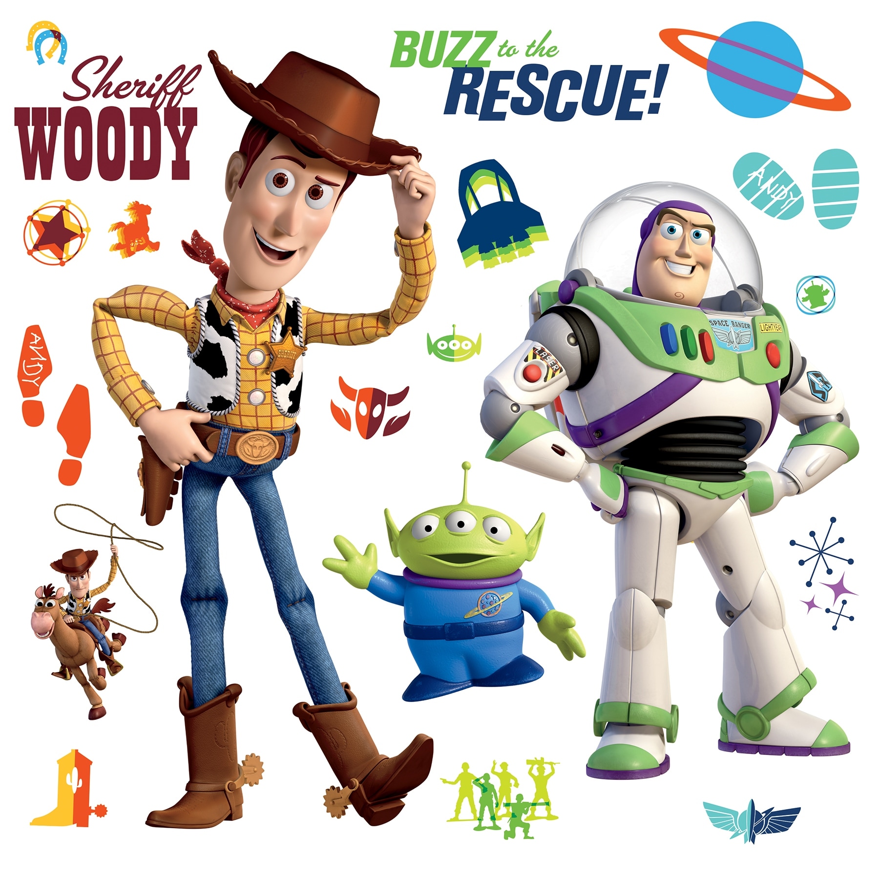 RoomMates Disney Buzz Lightyear and Woody Wall Decals