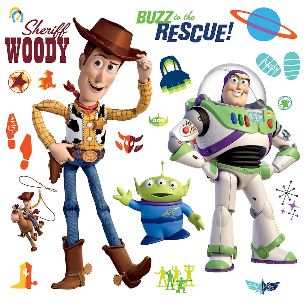 RoomMates Disney Buzz Lightyear and Woody Wall Decals