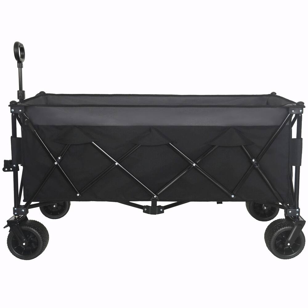 Heavy-Duty Foldable Utility Wagon - 480lbs Capacity, Patented Ultra-Stable Frame