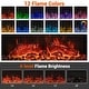 preview thumbnail 6 of 7, Gymax 18'' 3-Sided Wall Mounted Electric Fireplace w/ 32''Wide