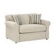 preview thumbnail 4 of 12, Belgian Ivory Sleeper Sofa Bed w/ Gel Memory Foam Mattress Twin
