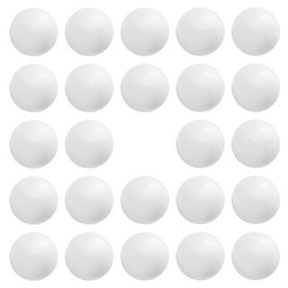 24pcs White Foam Balls, Art Craft Decoration Balls