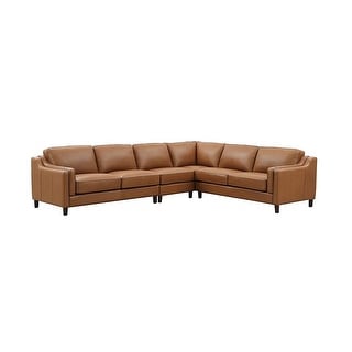 Hydeline Bella Top Grain Leather L Shape Sectional Sofa