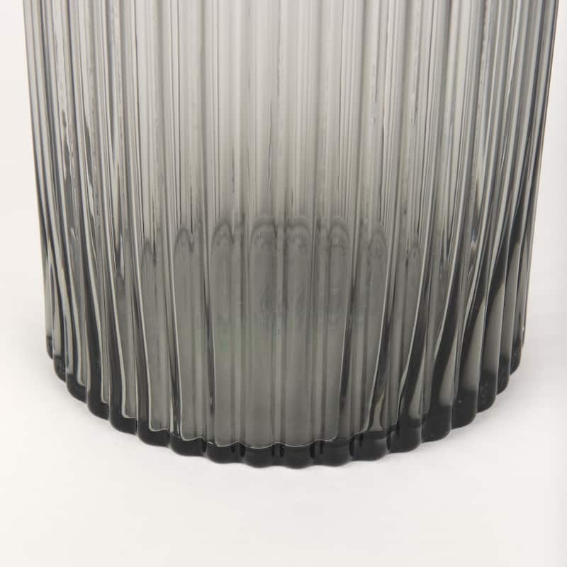 Dawn Amber Glass Vase (8")
