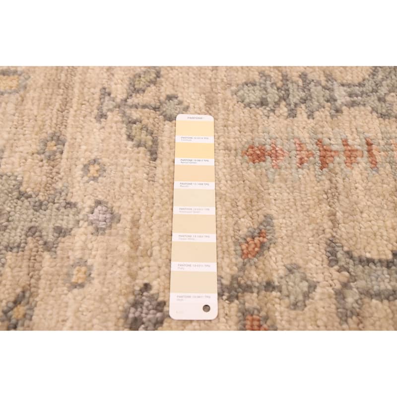 ECARPETGALLERY Hand-knotted Jules Serapi Light Khaki Wool Rug - 8'0 x 10'0