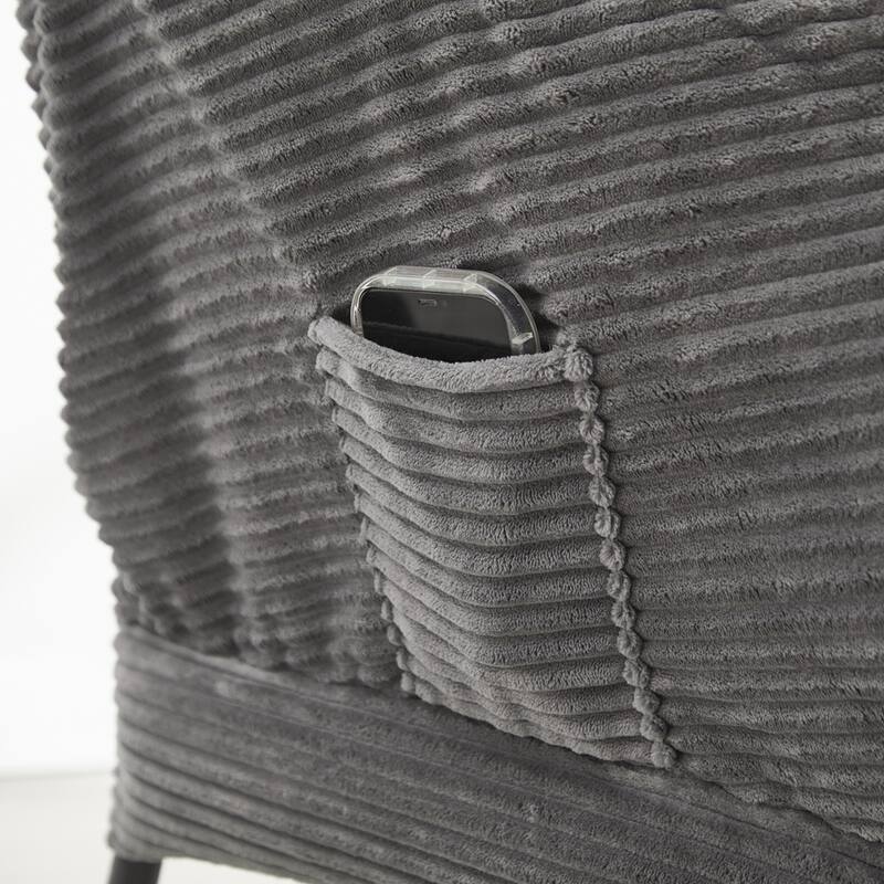 Rattan Rocking Chair Recliner Chair With Padded Cushion