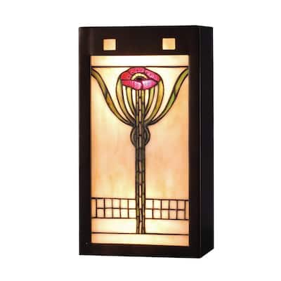 Meyda Tiffany Stained Glass / Tiffany Wall Washers Wall Sconce from